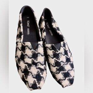 TOMS Monochrome Houndstooth Slip-Ons